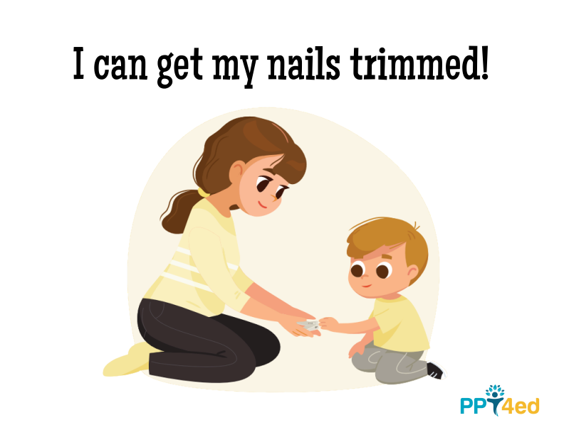 I Can Get My Nails Trimmed Social Story